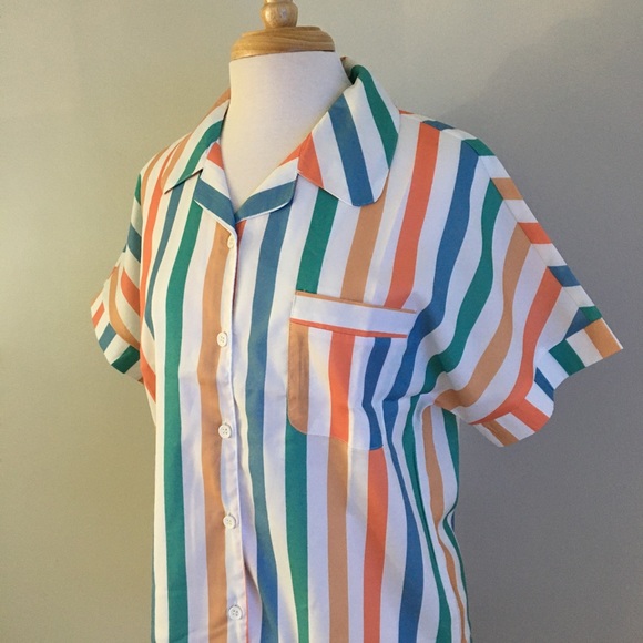 Striped Courrier Button Down - Picture 9 of 11